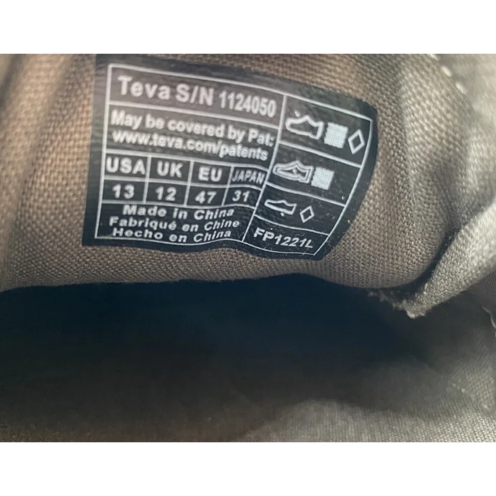 Teva WYLDLAND Men's NEW Hiking Shoes Bungee Cord US Size 13